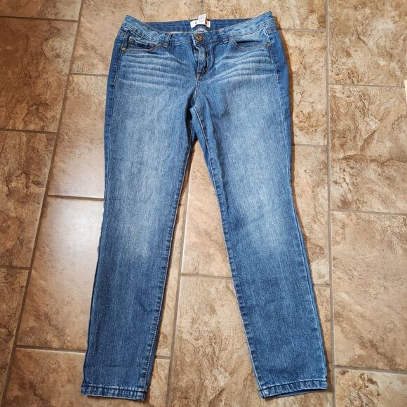 Junior Size 11 Pants Lot – Mudd Capris + NOBO Bootcut, Beige & Denim - Picture 9 of 14